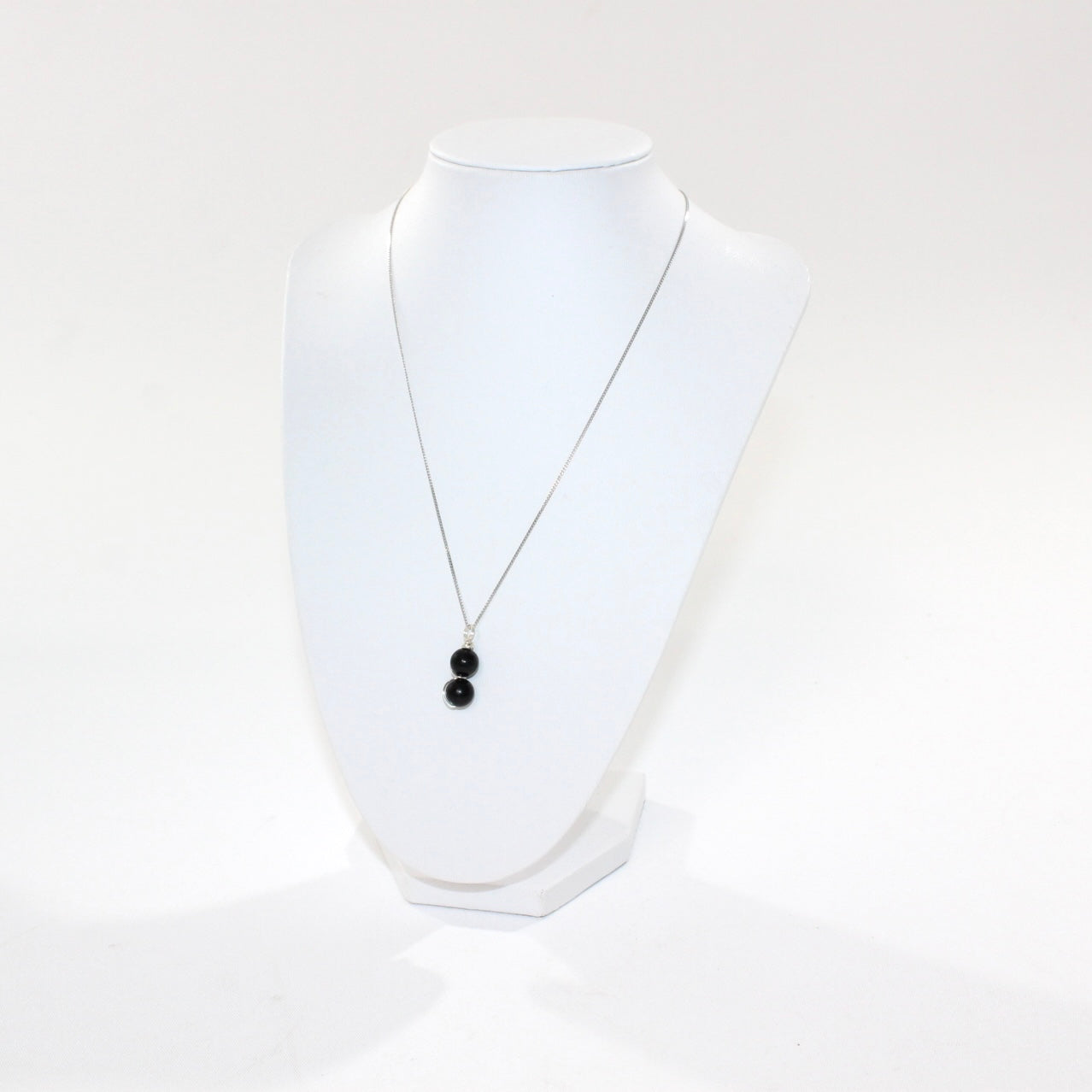 Bespoke NZ Hand made Shungite Stirling silver necklace | ASH & STONE CRYSTAL SHOP AUCKLAND NZ