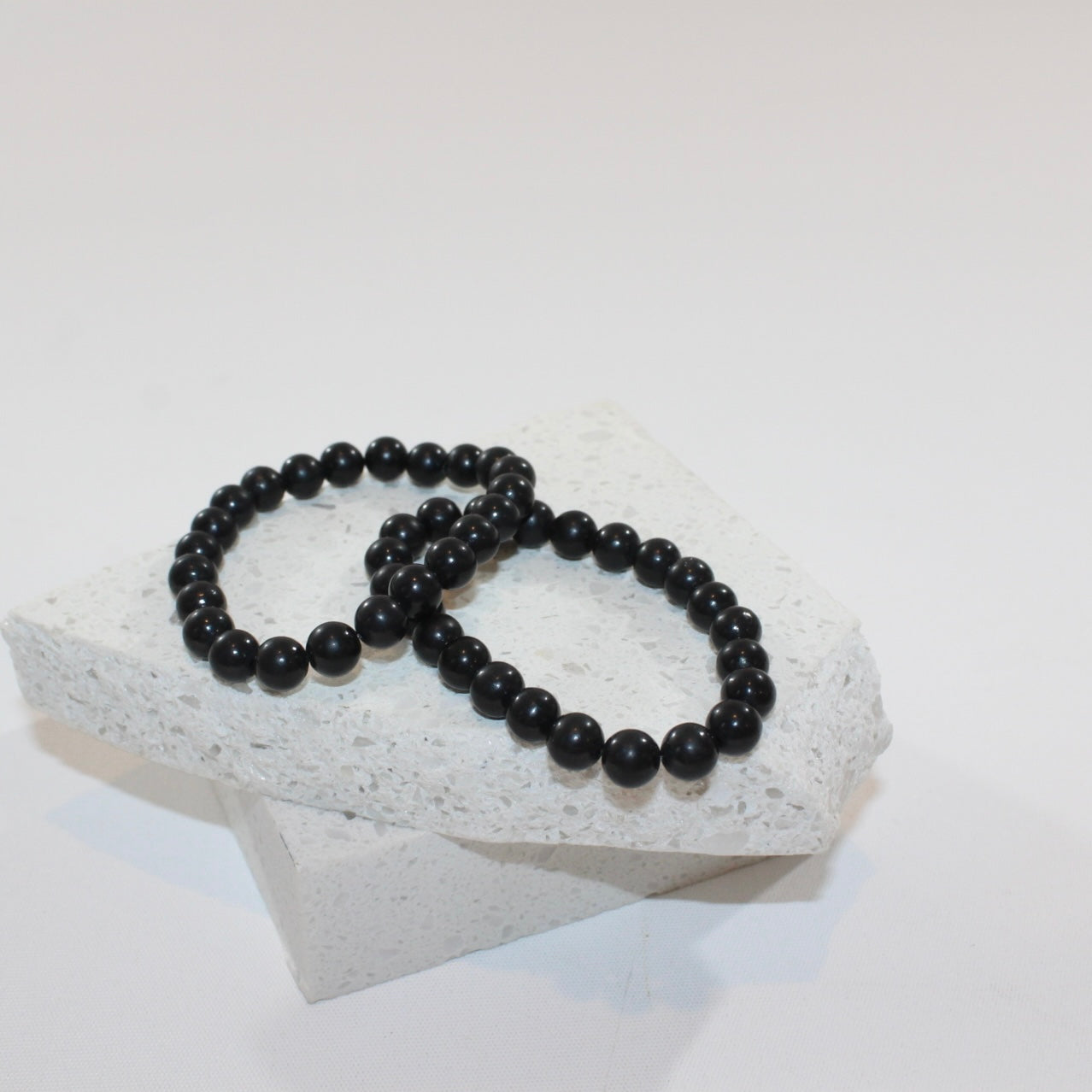 Shungite Bead Bracelet | ASH & STONE, Crystals jewellery ethically sourced, Free express shipping Auckland NZ 