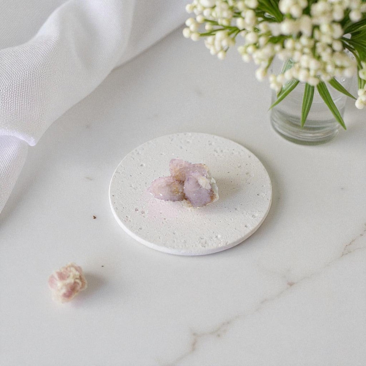 Sprit Quartz 3 Point Crystal Cluster | Free express shipping. Buy high quality ethical crystals online at ASH&STONE crystal shop Auckland NZ. AfterPay available.