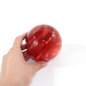 Strawberry obsidian sphere 1.11kg | ASH&STONE Crystal Shop Auckland NZ