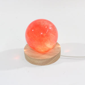 Strawberry obsidian sphere lamp | ASH&STONE Crystal Shop Auckland NZ