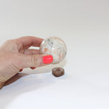 Sunstone Polished Crystal Sphere on a Small Quartz Crystal Stand. Free express shipping. Shop online from ASH&STONE crystal shop Auckland NZ. AfterPay available.