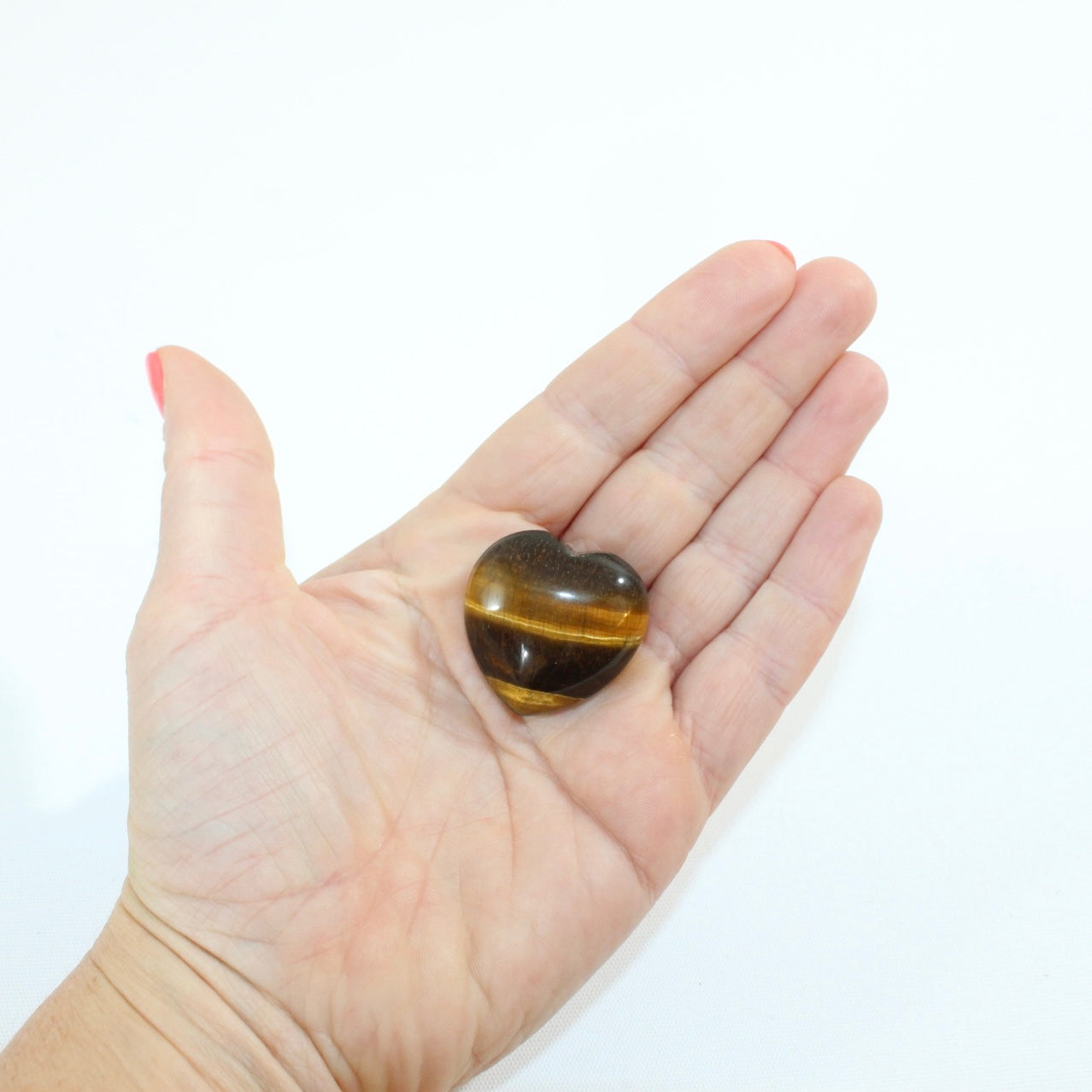 Small Tigers Eye Heart | ASH&STONE.  Free express shipping. Buy online from ASH&STONE Auckland NZ. AfterPay available.