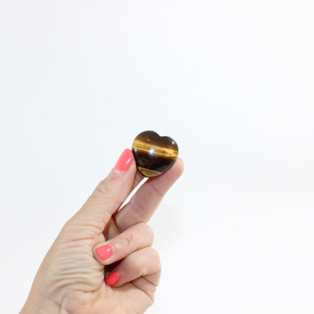 Small Tigers Eye Heart | ASH&STONE.  Free express shipping. Buy online from ASH&STONE Auckland NZ. AfterPay available.