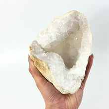 Load and play video in Gallery viewer, Large Crystals NZ: Large clear quartz crystal geode half 2.1kg
