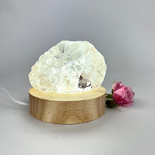 Load image into Gallery viewer, Crystal Lamps NZ: Smoky quartz crystal on LED lamp base
