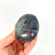 Load image into Gallery viewer, Crystals NZ: Lavender labradorite crystal worry stone
