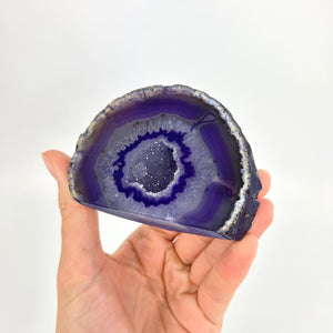 Crystals NZ: Purple agate crystal cave