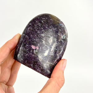 Crystals NZ: Lepidolite polished crystal free form