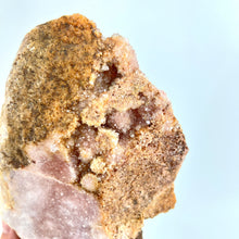 Load image into Gallery viewer, Large Crystals NZ: Large pink amethyst crystal slab on stand 3.1kg
