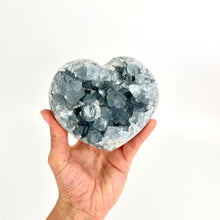 Load image into Gallery viewer, Crystals NZ: Celestite crystal heart 1.49kg
