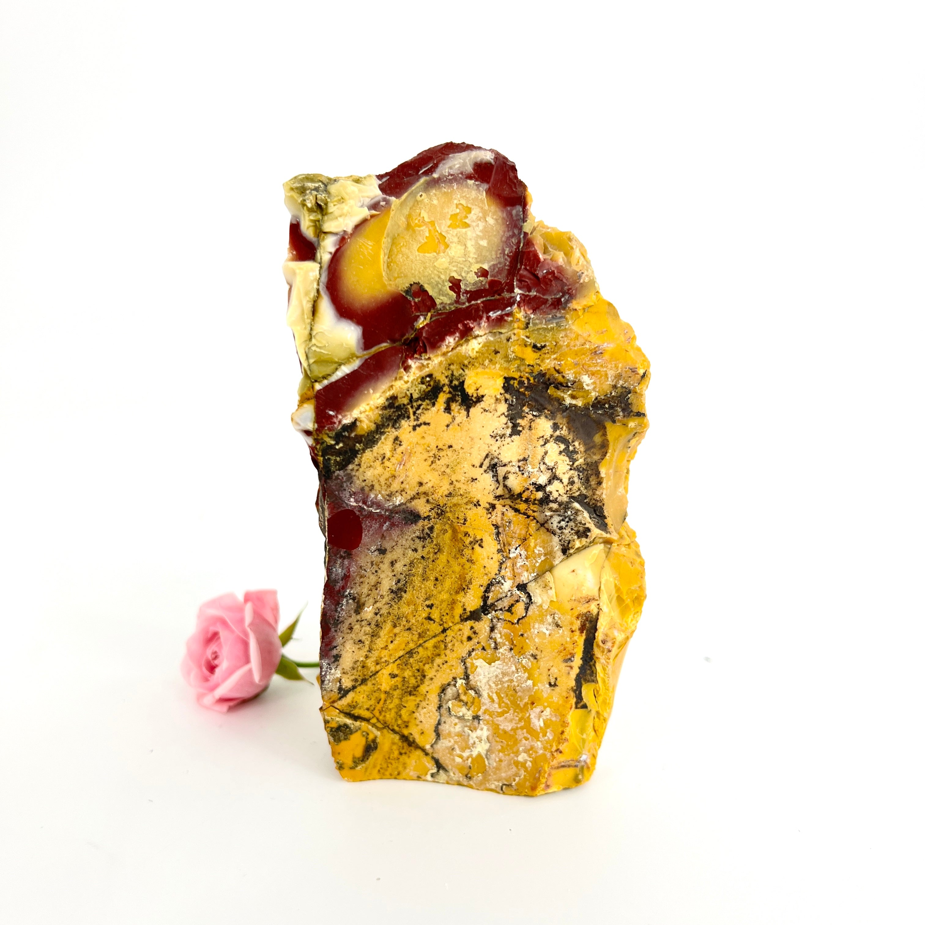 Crystals NZ: Mookaite crystal with cut base