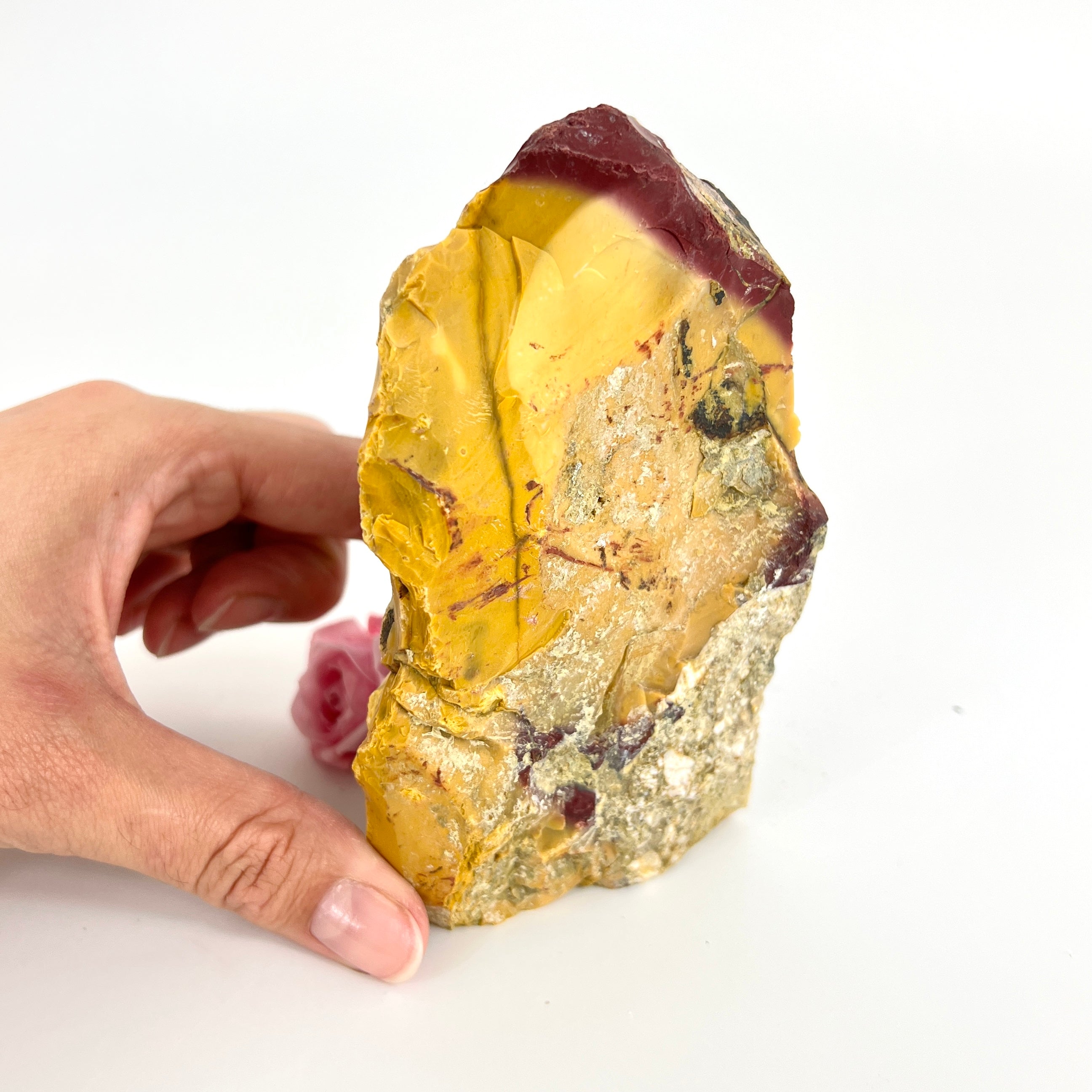 Crystals NZ: Mookaite crystal with cut base