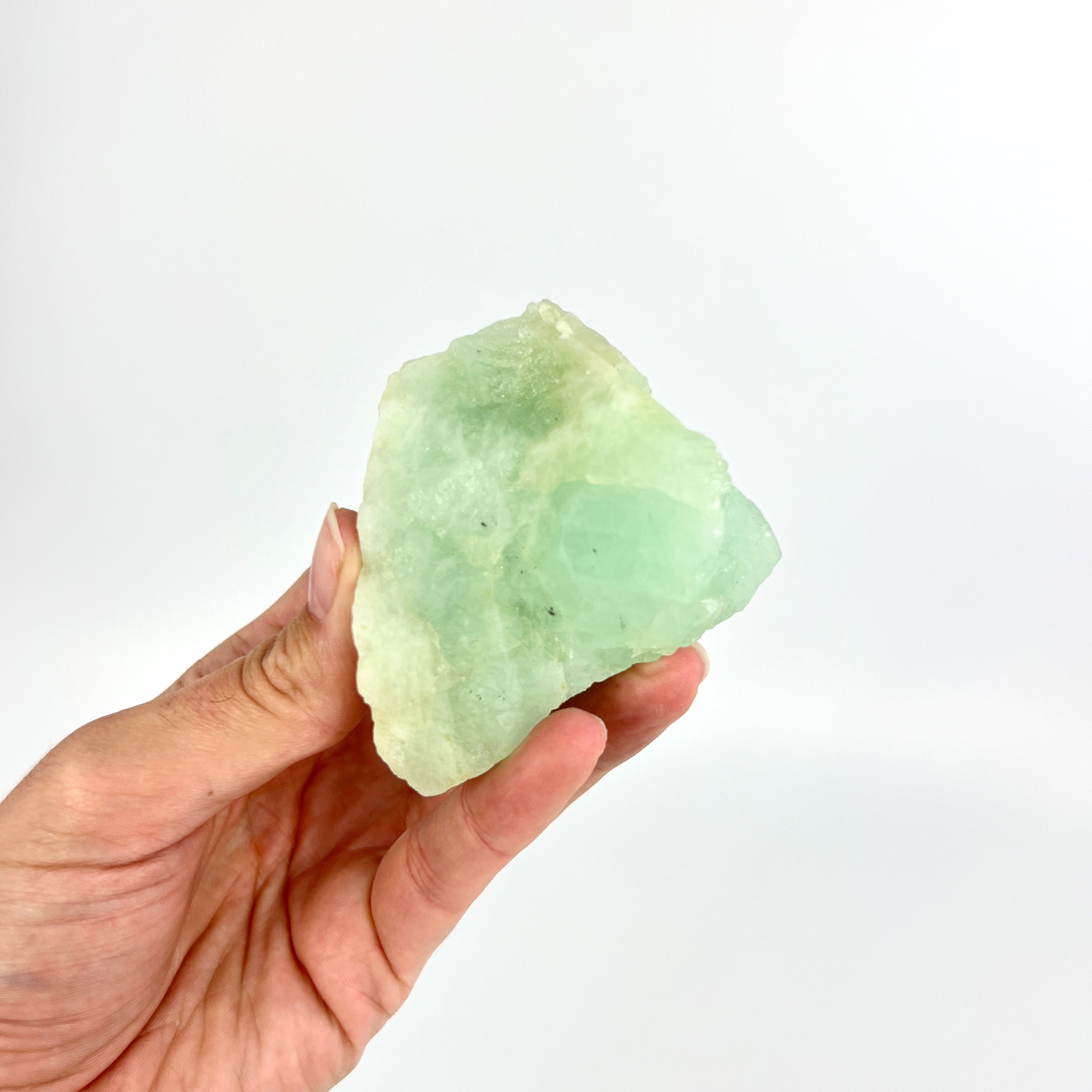 Crystals NZ: Raw aquamarine crystal chunk