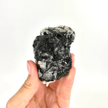 Load image into Gallery viewer, Crystals NZ: A-Grade black tourmaline in quartz crystal chunk
