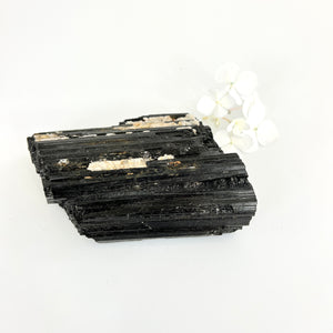 Crystals NZ: Black tourmaline crystal chunk