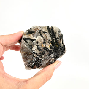 Crystals NZ: A-Grade black tourmaline in quartz crystal