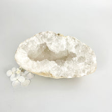 Load image into Gallery viewer, Large Crystals NZ: Large clear quartz crystal geode half 1.68kg
