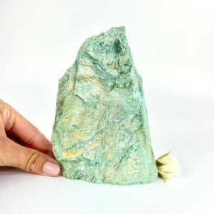 Crystals NZ: Fuchsite crystal tower with cut base