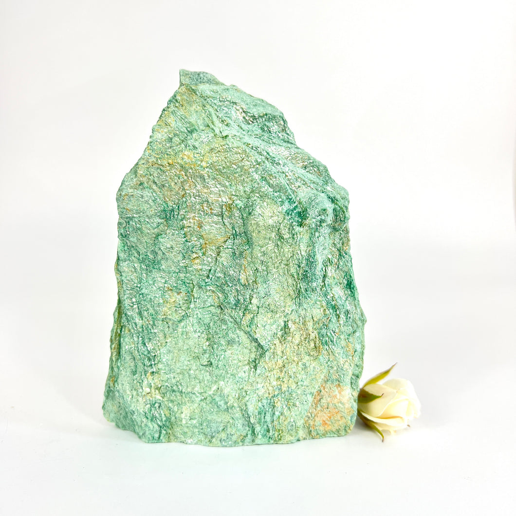 Crystals NZ: Fuchsite crystal tower with cut base