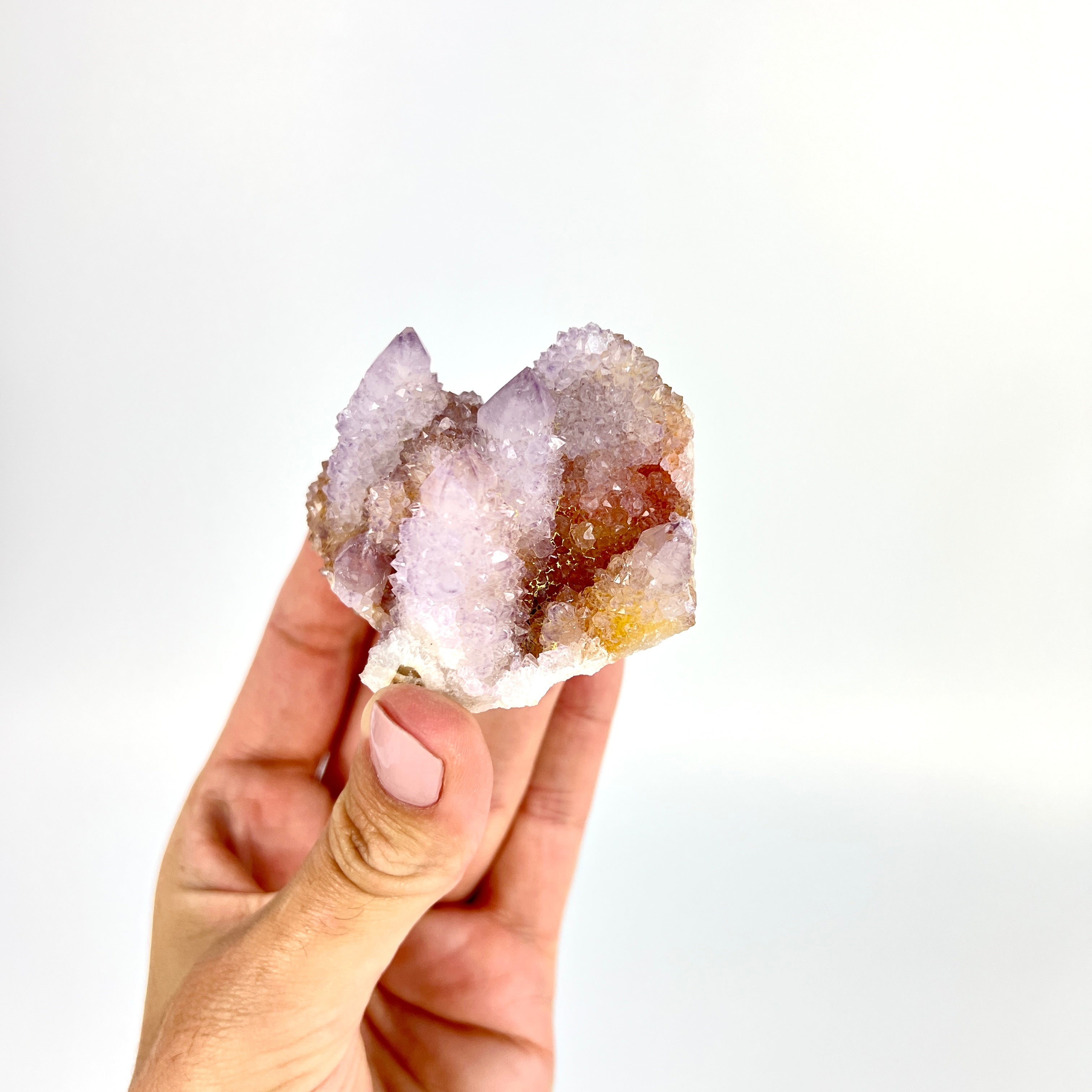 Crystals NZ: Spirit quartz crystal cluster - rare