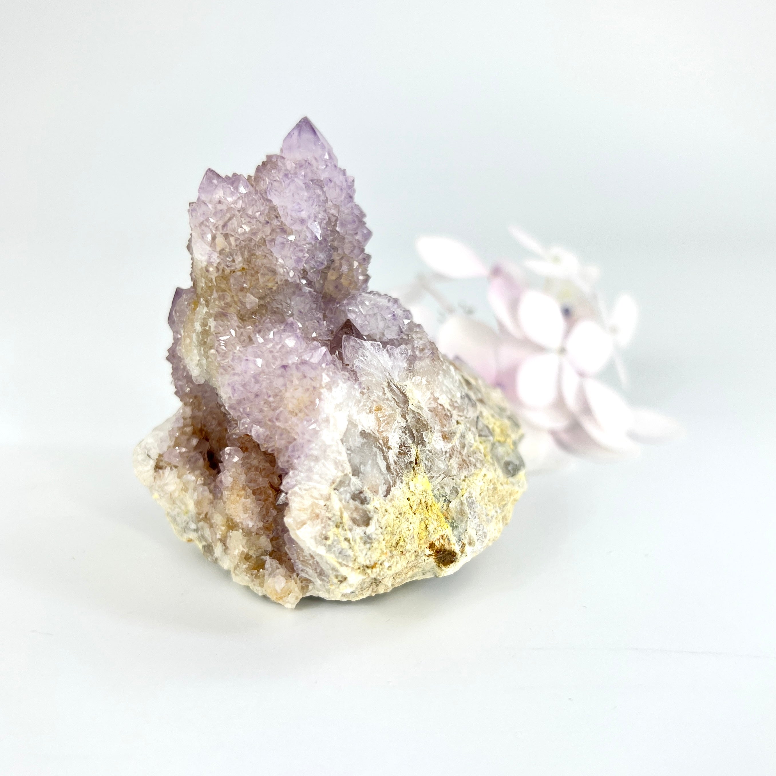 Crystals NZ: Spirit quartz crystal cluster - rare