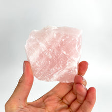 Load image into Gallery viewer, Crystals NZ: A-Grade raw rose quartz crystal chunk
