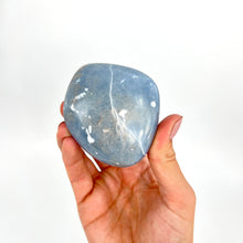 Load image into Gallery viewer, Crystals NZ: Angelite polished crystal free form
