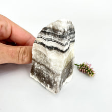 Load image into Gallery viewer, Crystals NZ: Zebra calcite crystal chunk - raw
