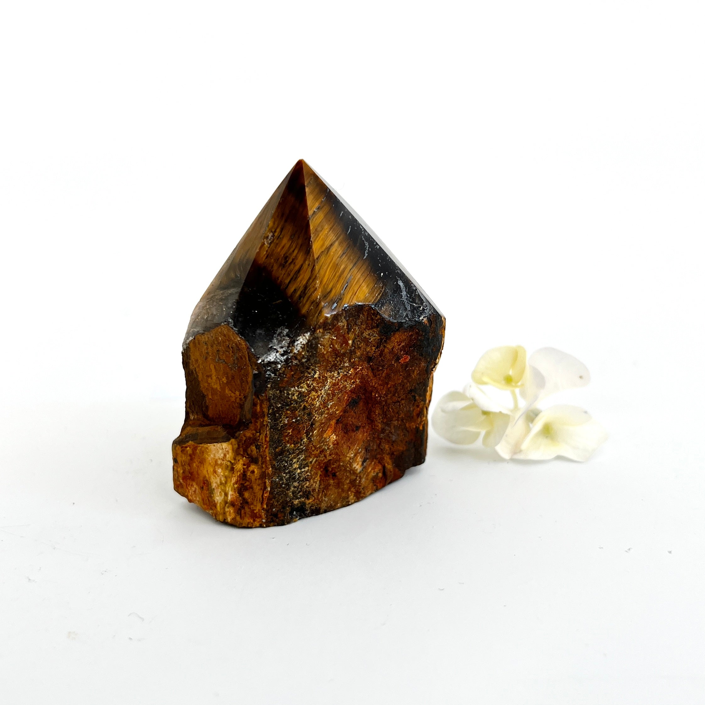 Crystals NZ: Tigers eye crystal point
