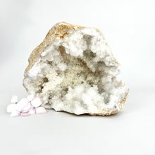 Load image into Gallery viewer, Large Crystals NZ: Large clear quartz crystal geode half
