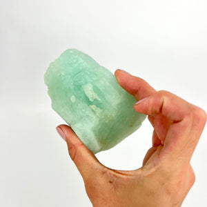Crystals NZ: Raw aquamarine crystal chunk