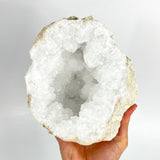 Large Crystals NZ: Large clear quartz crystal geode half 3.1kg
