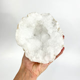 Large Crystals NZ: Large clear quartz crystal geode half