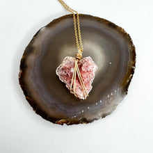 Load image into Gallery viewer, Crystal Jewellery NZ: Bespoke Pink Amethyst crystal necklace 22-inch chain
