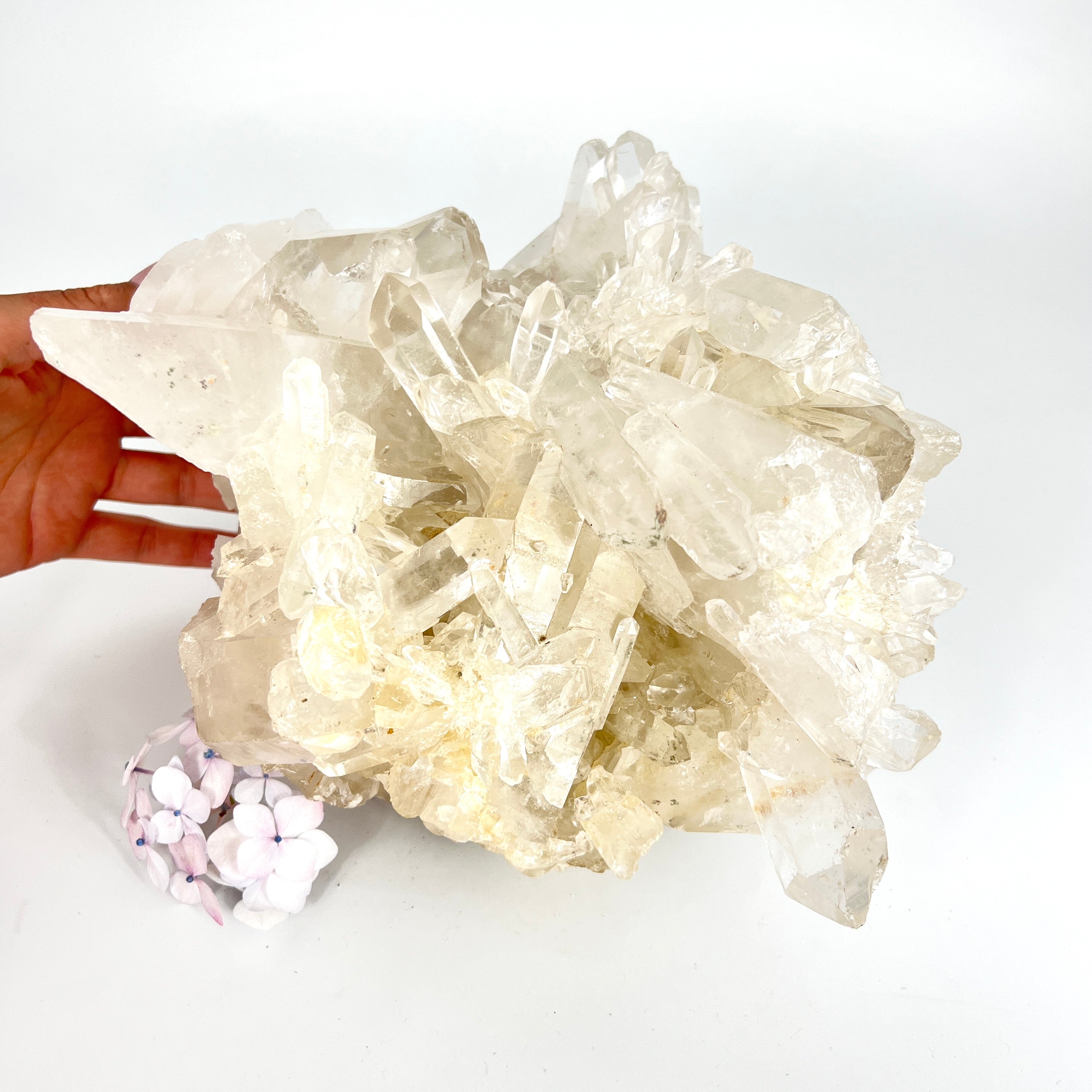 Large Crystals NZ: Extra large clear quartz crystal cluster