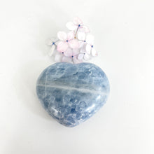 Load image into Gallery viewer, Crystals NZ: Blue calcite crystal heart
