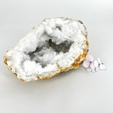 Large Crystals NZ: Clear quartz crystal geode half
