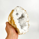 Large Crystals NZ: Clear quartz crystal geode half