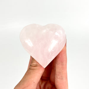Crystals NZ: Pink mangano calcite crystal heart