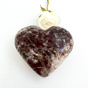 Crystals NZ: Pink tourmaline in quartz crystal heart
