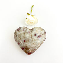 Load image into Gallery viewer, Crystals NZ: Pink tourmaline in quartz crystal heart
