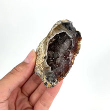 Load and play video in Gallery viewer, Crystals NZ: Agate crystal geode half
