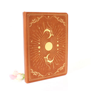 Vegan leather moon journal: exclusive to ASH&STONE | Crystal Shop Auckland NZ