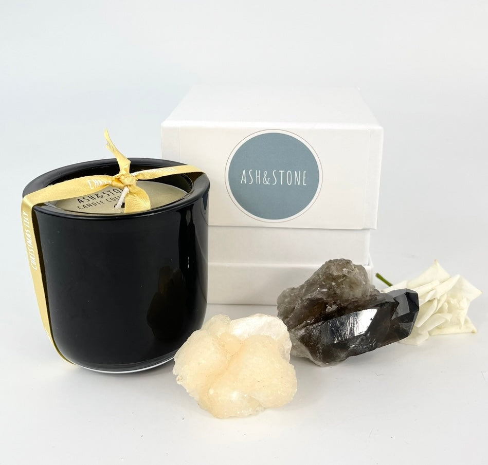 Candle Crystal Packs NZ: Monochrome home: candle & crystals interior pack