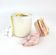 Load image into Gallery viewer, Crystal Candle Gift Packs NZ: Pink hues candle &amp; crystal pack
