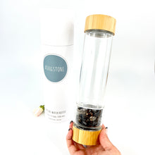 Load image into Gallery viewer, Crystal Water Bottles: ASH&amp;STONE smoky quartz crystal water bottle
