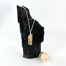Load image into Gallery viewer, Crystal Jewellery NZ: Bespoke natural citrine crystal necklace 20-inch chain (rare)
