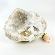 Load image into Gallery viewer, Crystal Jewellery NZ: Bespoke natural citrine crystal necklace 18-inch chain (rare)
