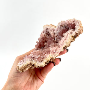 Large Crystals NZ: Large pink amethyst crystal cluster